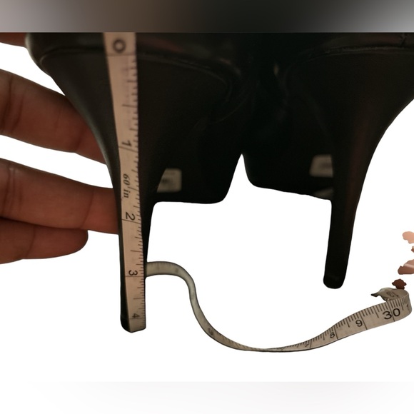 Black Peep Toe Booties - Picture 6 of 8